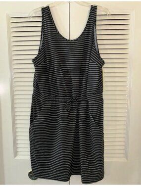 ALL IN MOTION Women’s Size 2x Dress Cover-Up Swim Striped Stretch Pocket…